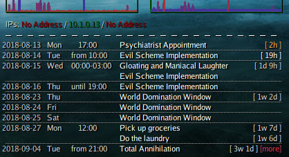 conky calendar from rst